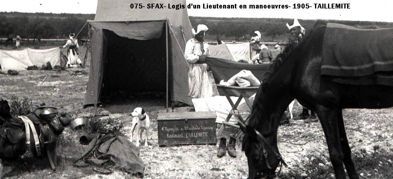 075- Sfax- Gafsa- Logis d'un Lieutenant en manoeuvres- 1905.jpg